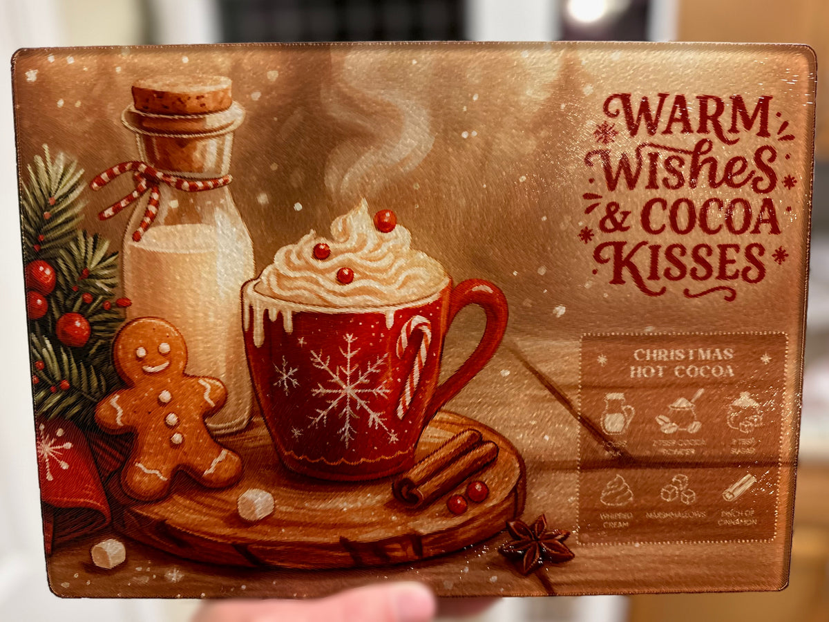 Warm Wishes & Cocoa Kisses Cutting Board