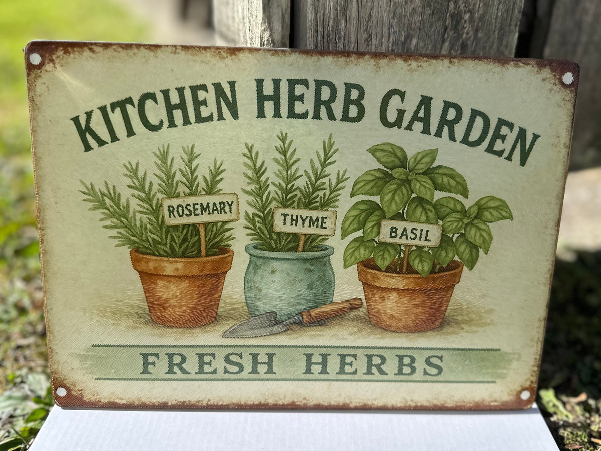 Kitchen Herb Garden Cutting Board
