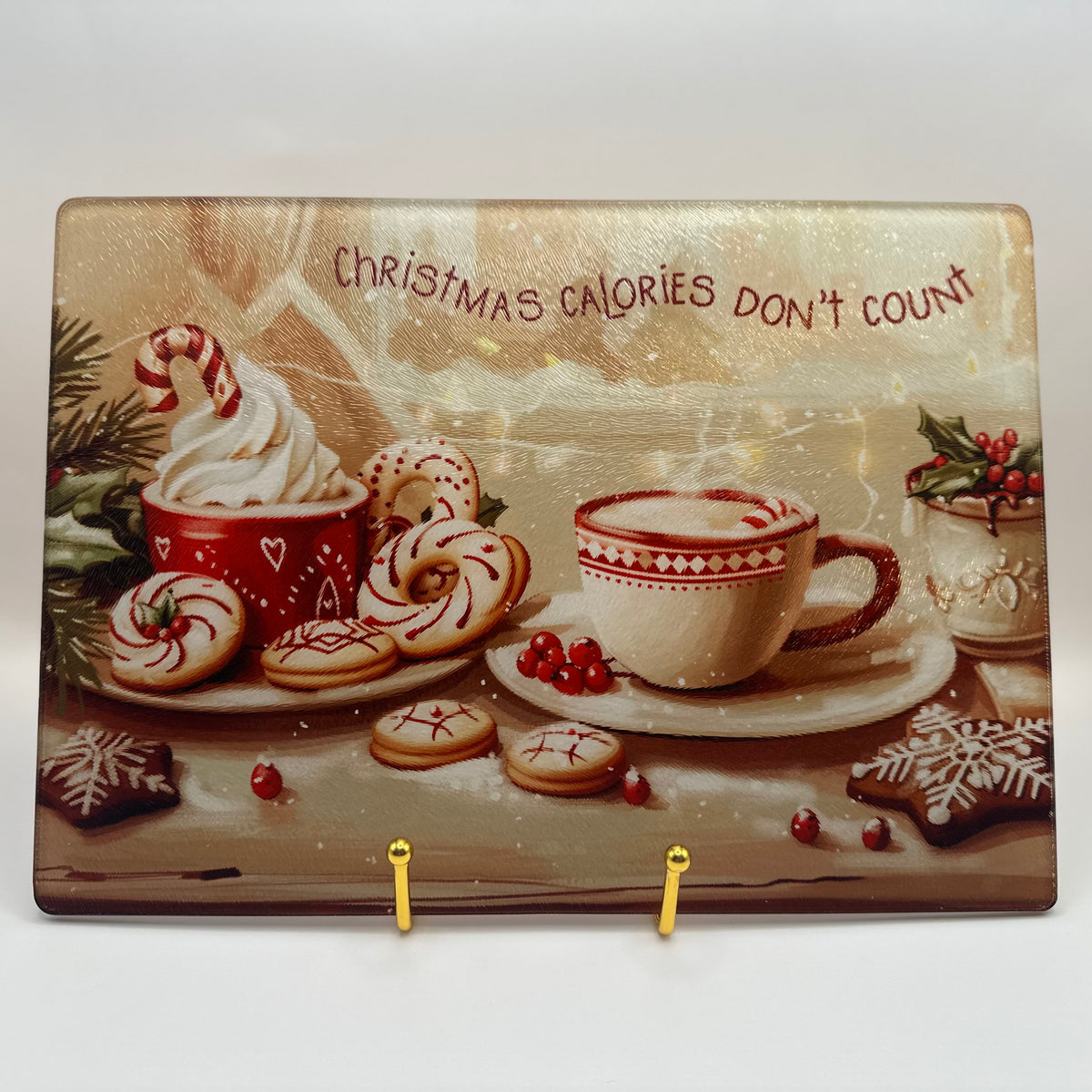 Christmas Calories Don’t Count Cutting Board