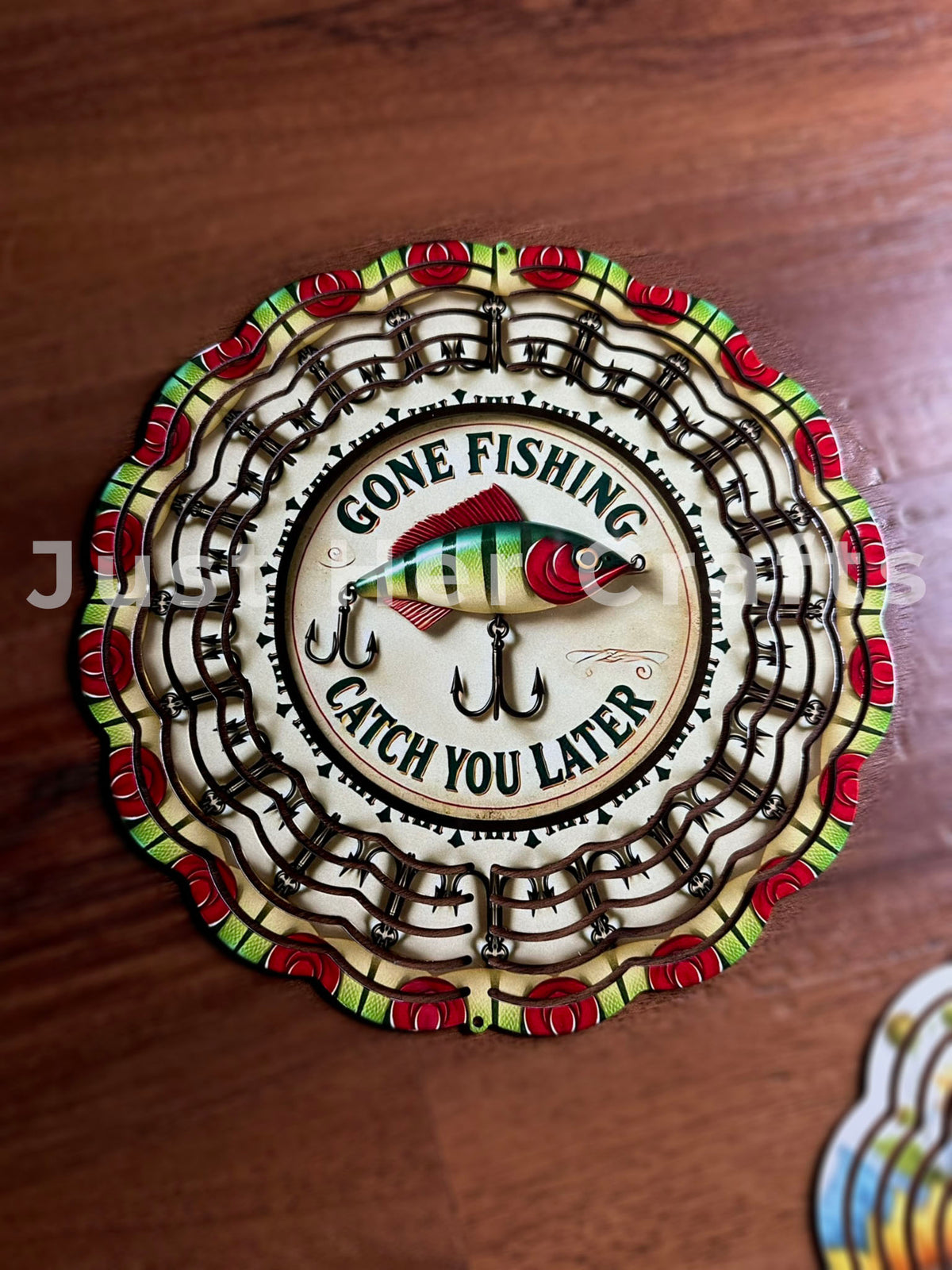 Gone Fishing Wind Spinner – 8in