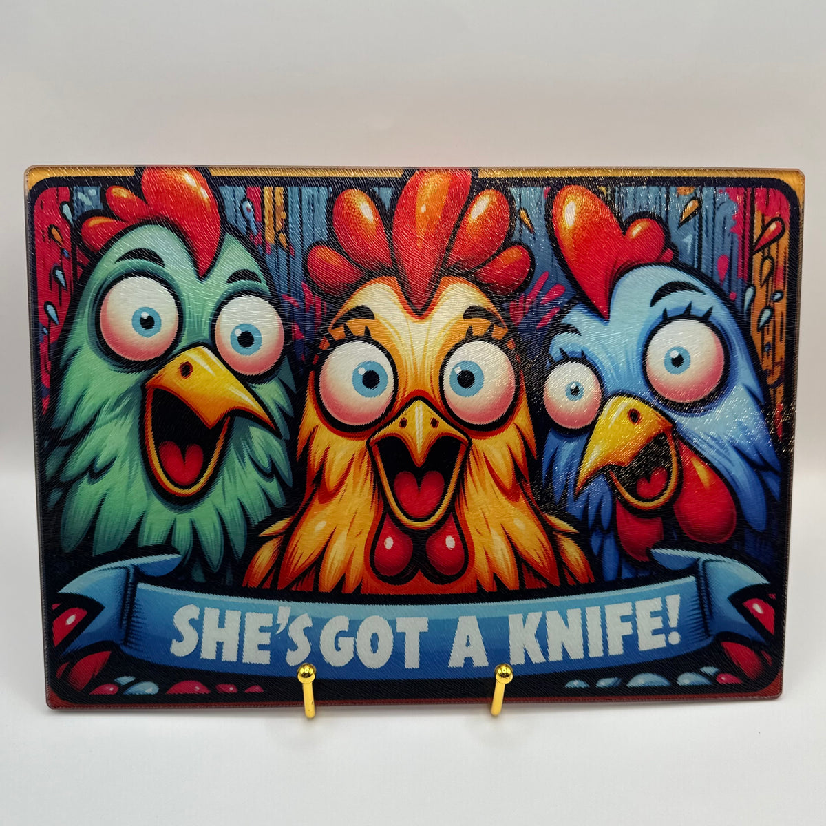 She’s Got a Knife Cutting Board