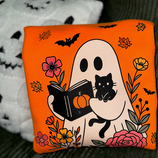 Ghost Reading Sweatshirt