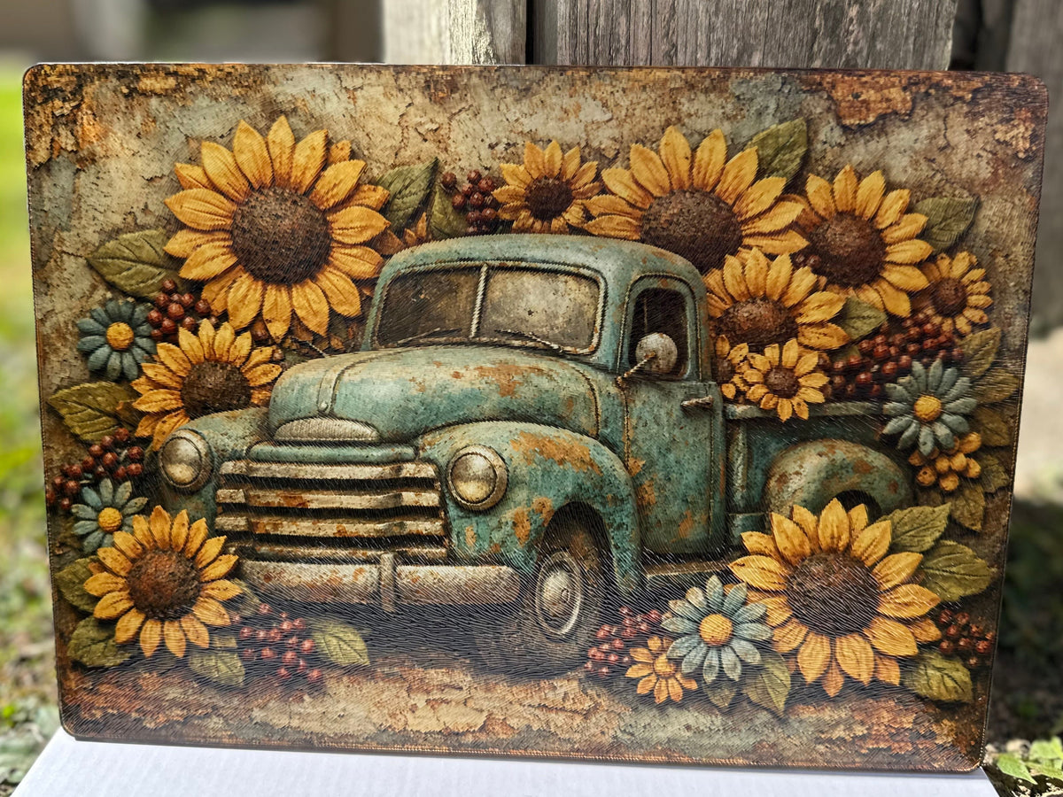 Vintage Truck Cutting Board