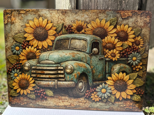 Vintage Truck Cutting Board