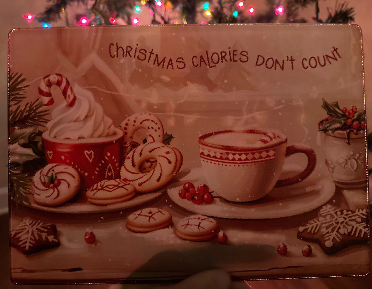 Christmas Calories Don’t Count Cutting Board