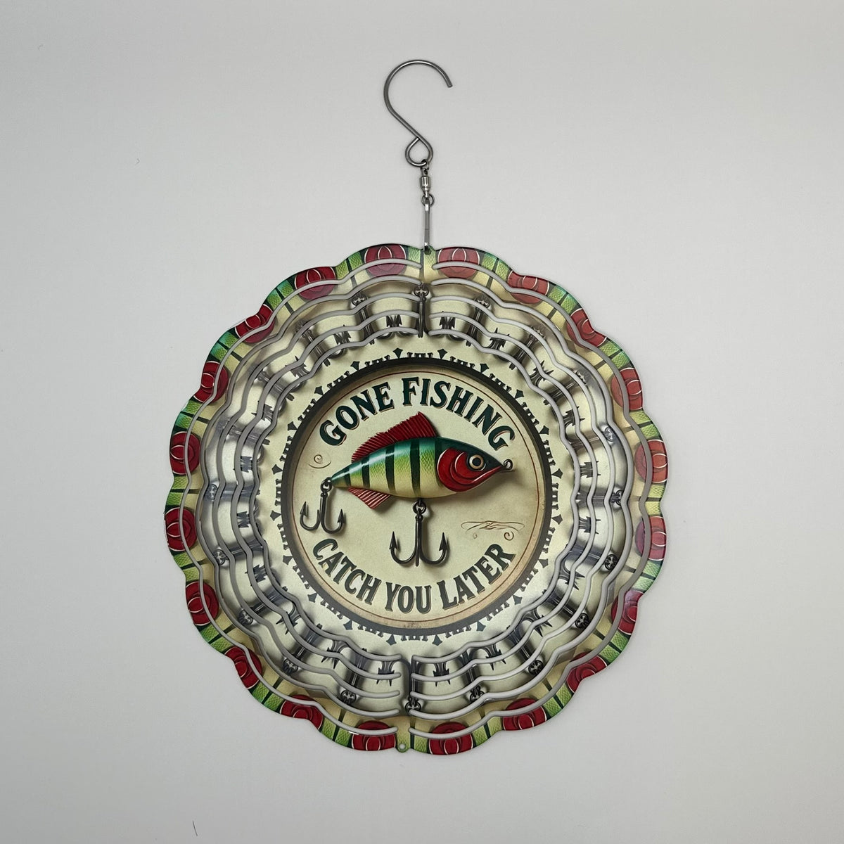 Gone Fishing Wind Spinner – 8in