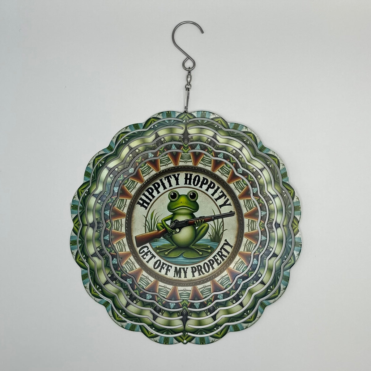Hippity Hoppity Frog Wind Spinner – 8in