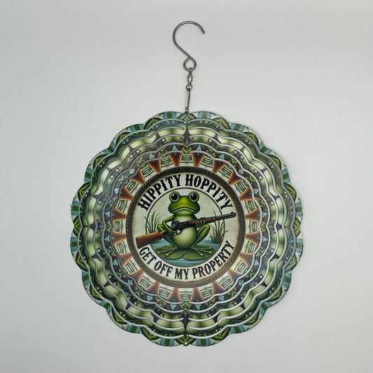 Hippity Hoppity Frog Wind Spinner – 8in