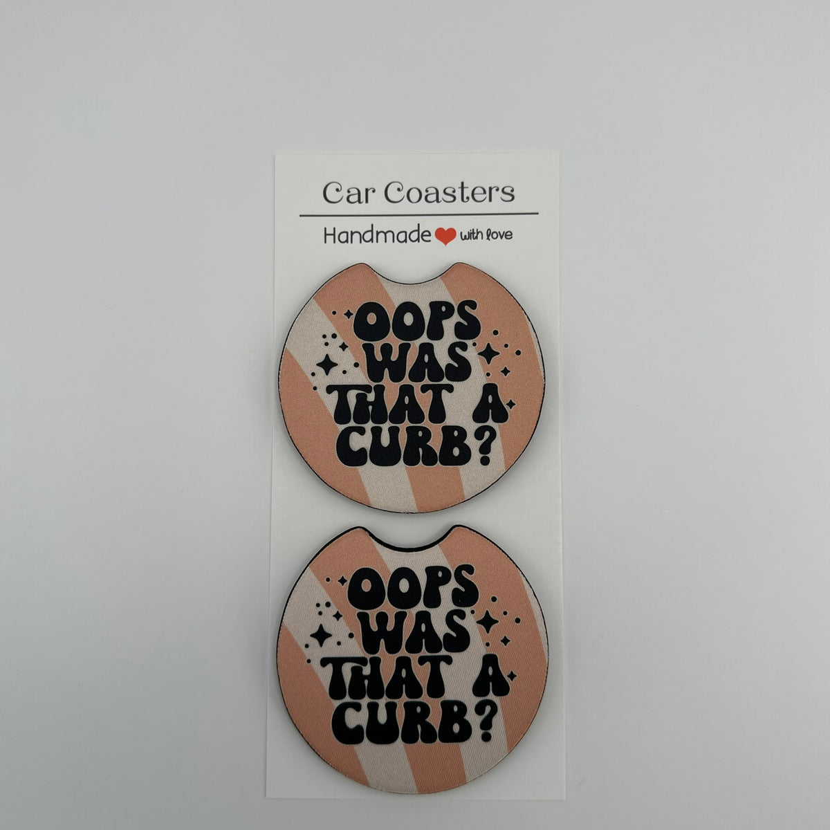 Oops, Was That A Curb? Car Coaster